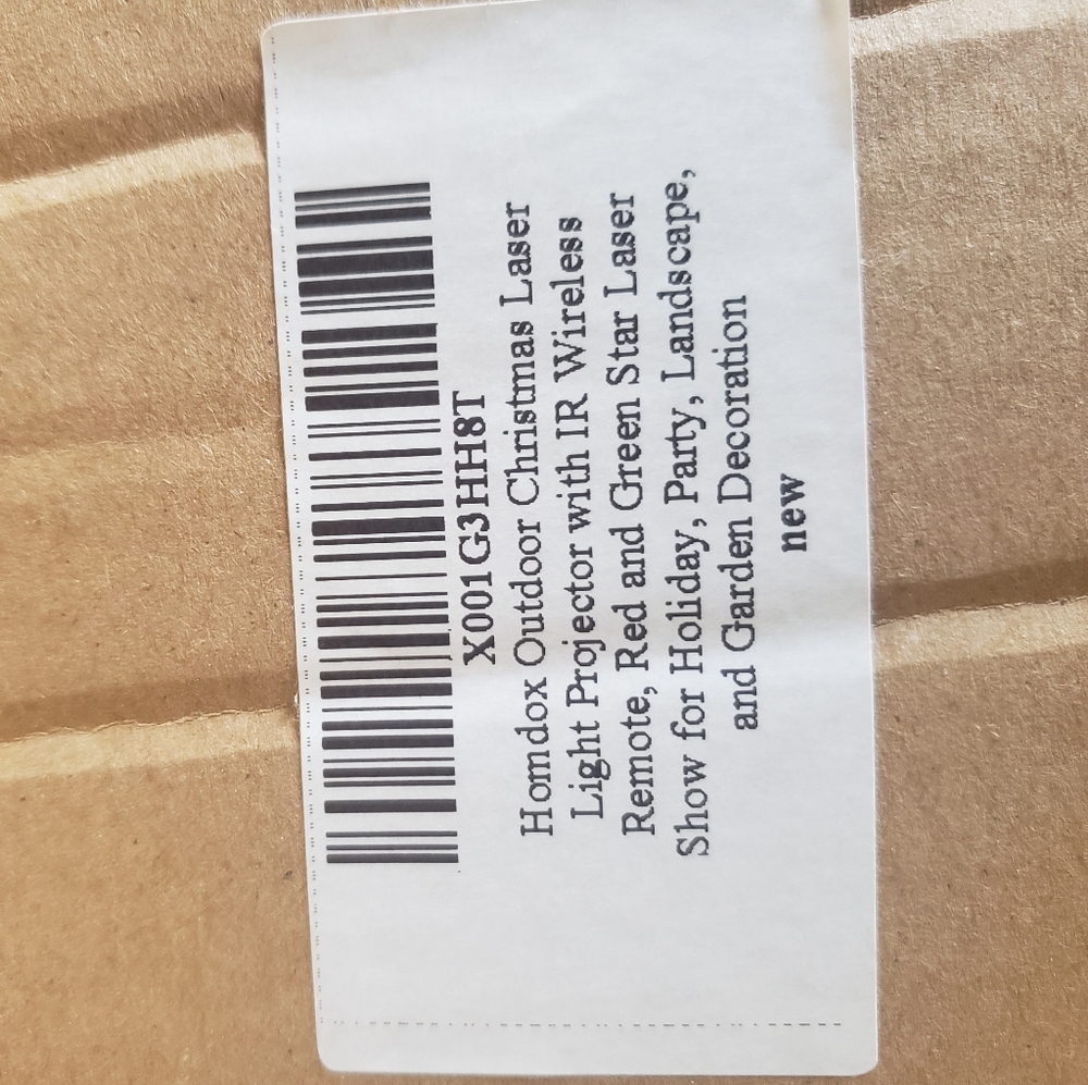 Homeowners outdoor Christmas laser